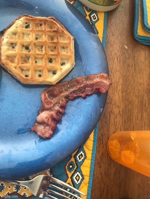 My bacon looks like a gun | image tagged in memes | made w/ Imgflip meme maker