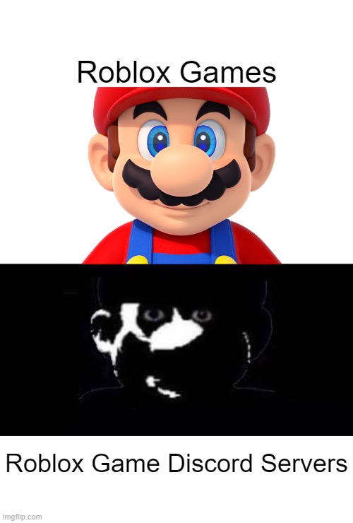 Lightside Mario Vs Darkside Mario Imgflip - mario vs roblox