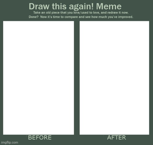 My custom template: Draw this again meme template Imgflip