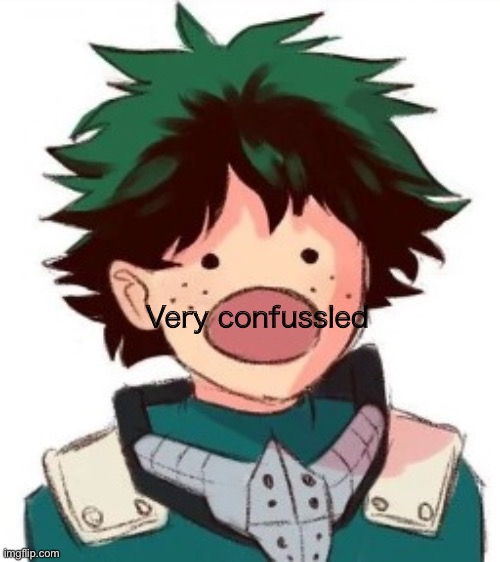 Oh my god deku | Very confussled | image tagged in oh my god deku | made w/ Imgflip meme maker