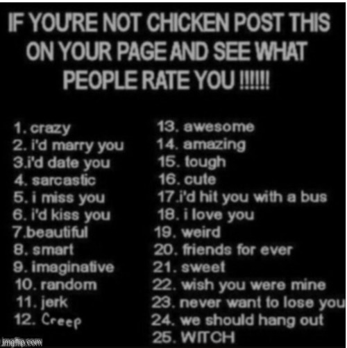I’m not chicken so........ yeah | image tagged in oh wow are you actually reading these tags | made w/ Imgflip meme maker