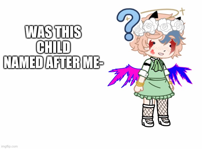 WAS THIS CHILD NAMED AFTER ME- | made w/ Imgflip meme maker