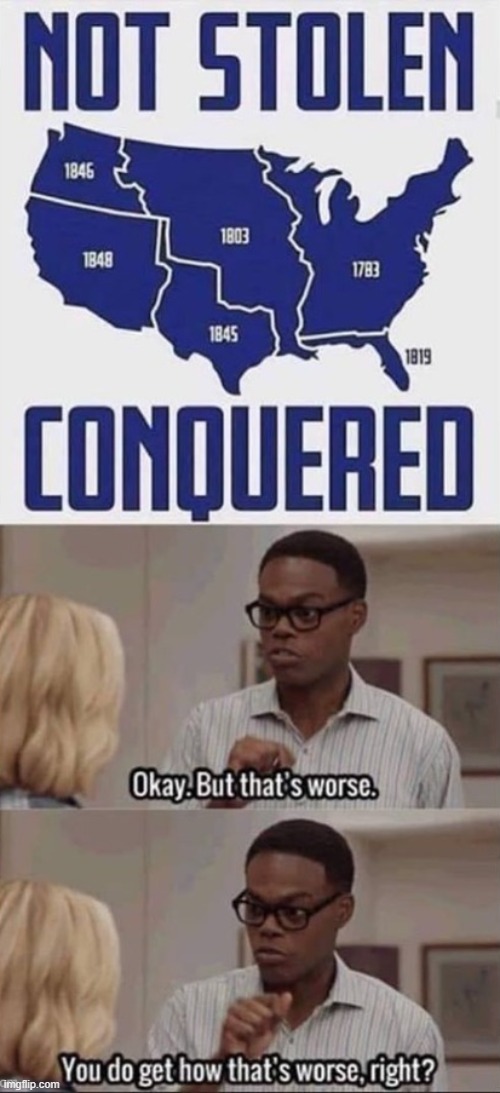 Let's remember how our country came to be. | image tagged in america not stolen conquered | made w/ Imgflip meme maker