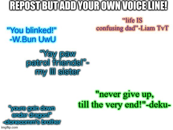 a trend after all the chaos | "never give up, till the very end!"-deku- | made w/ Imgflip meme maker