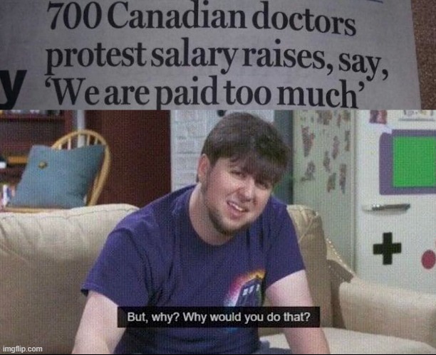 summing up Canadians | image tagged in but why why would you do that | made w/ Imgflip meme maker