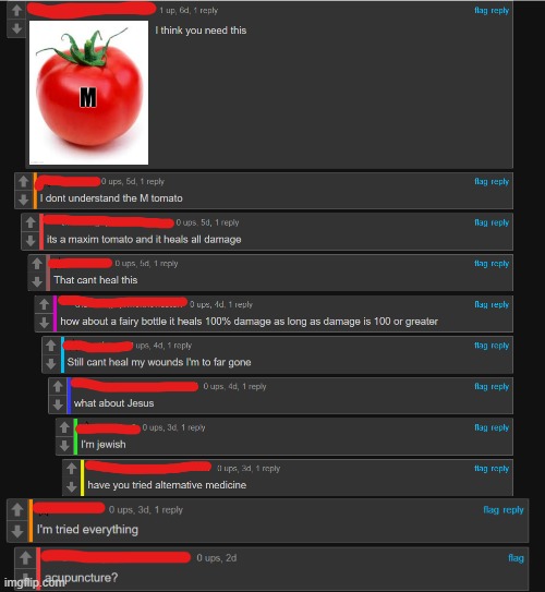 XDD "acupuncture?" | made w/ Imgflip meme maker