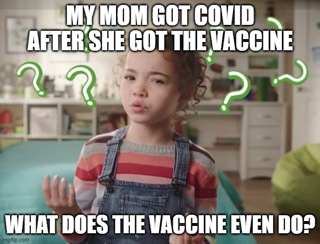 what does the dishwasher do | MY MOM GOT COVID AFTER SHE GOT THE VACCINE; WHAT DOES THE VACCINE EVEN DO? | image tagged in what does the dishwasher do | made w/ Imgflip meme maker