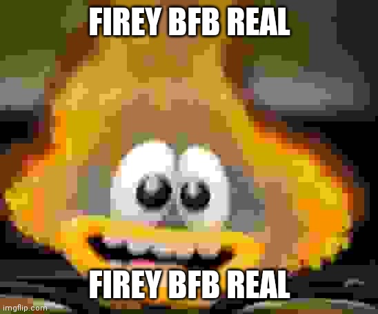 Firey BFB Real | FIREY BFB REAL; FIREY BFB REAL | image tagged in fire of anxiety,bfb,firey | made w/ Imgflip meme maker