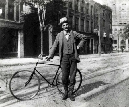 High Quality Henry Ford with a bike Blank Meme Template