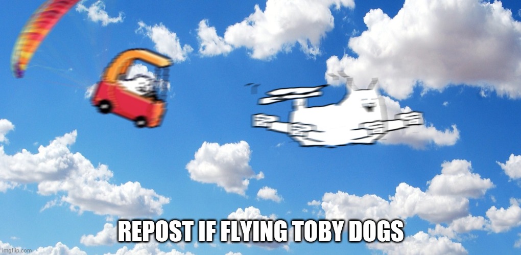 Repost if flying Toby dogs | REPOST IF FLYING TOBY DOGS | image tagged in undertale | made w/ Imgflip meme maker