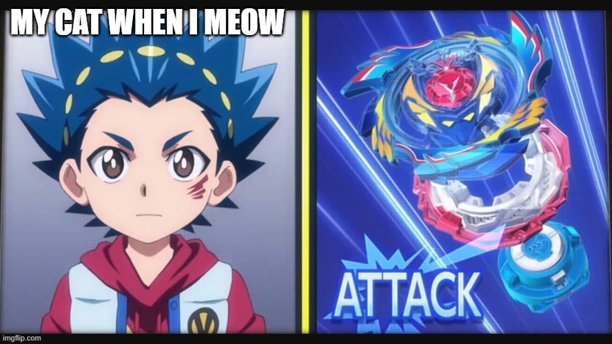 Valt Aoi Template | MY CAT WHEN I MEOW | image tagged in valt aoi template | made w/ Imgflip meme maker
