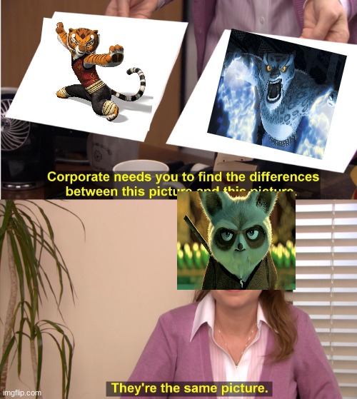 -bad meme intensifies- | image tagged in memes,they're the same picture,kung fu panda | made w/ Imgflip meme maker