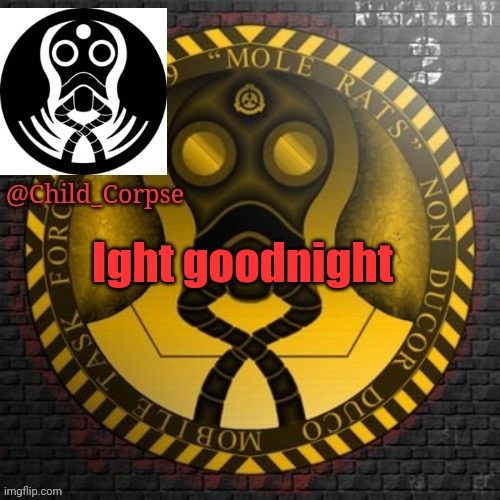 Child_Corpse's Zeta 9 template | Ight goodnight | image tagged in child_corpse's zeta 9 template | made w/ Imgflip meme maker