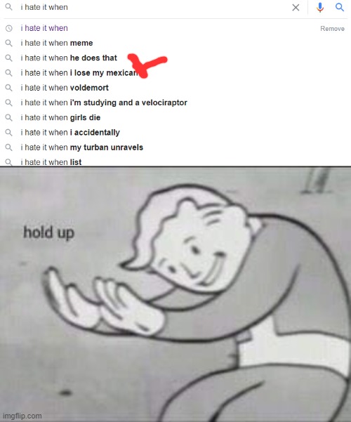Wait what the | image tagged in fallout hold up | made w/ Imgflip meme maker