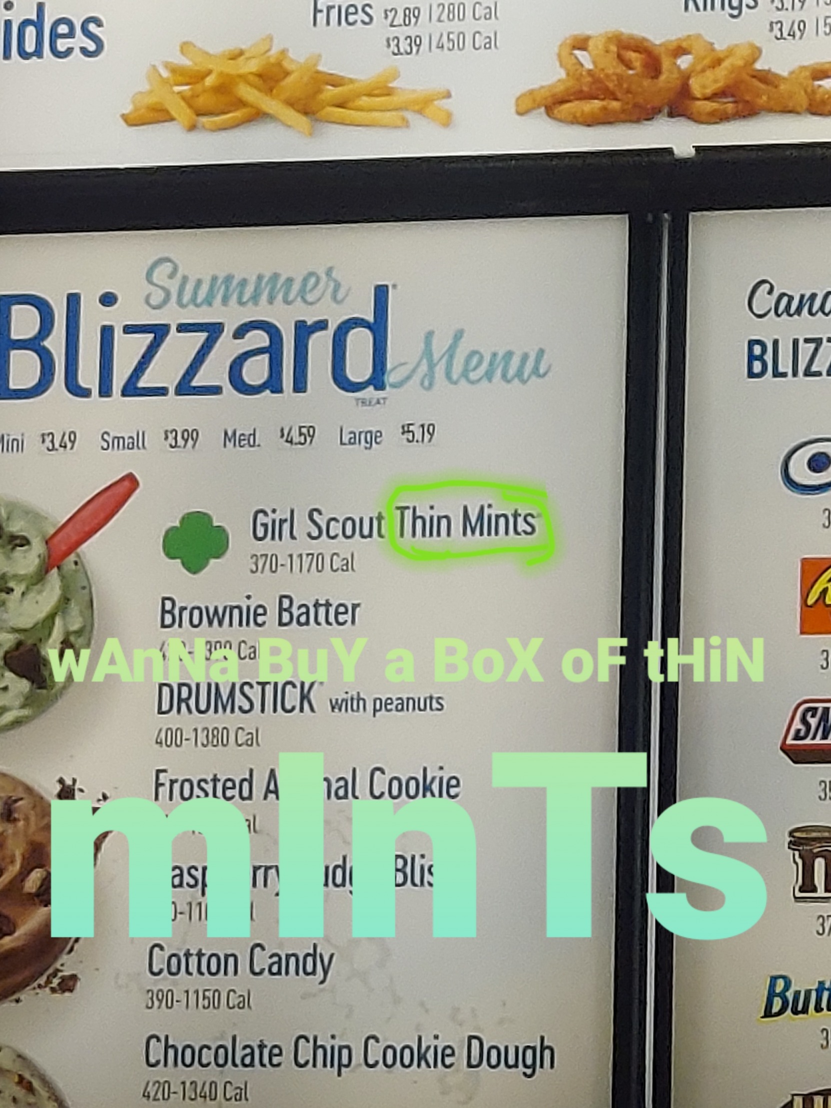 Thin Mints are taking over Blank Meme Template
