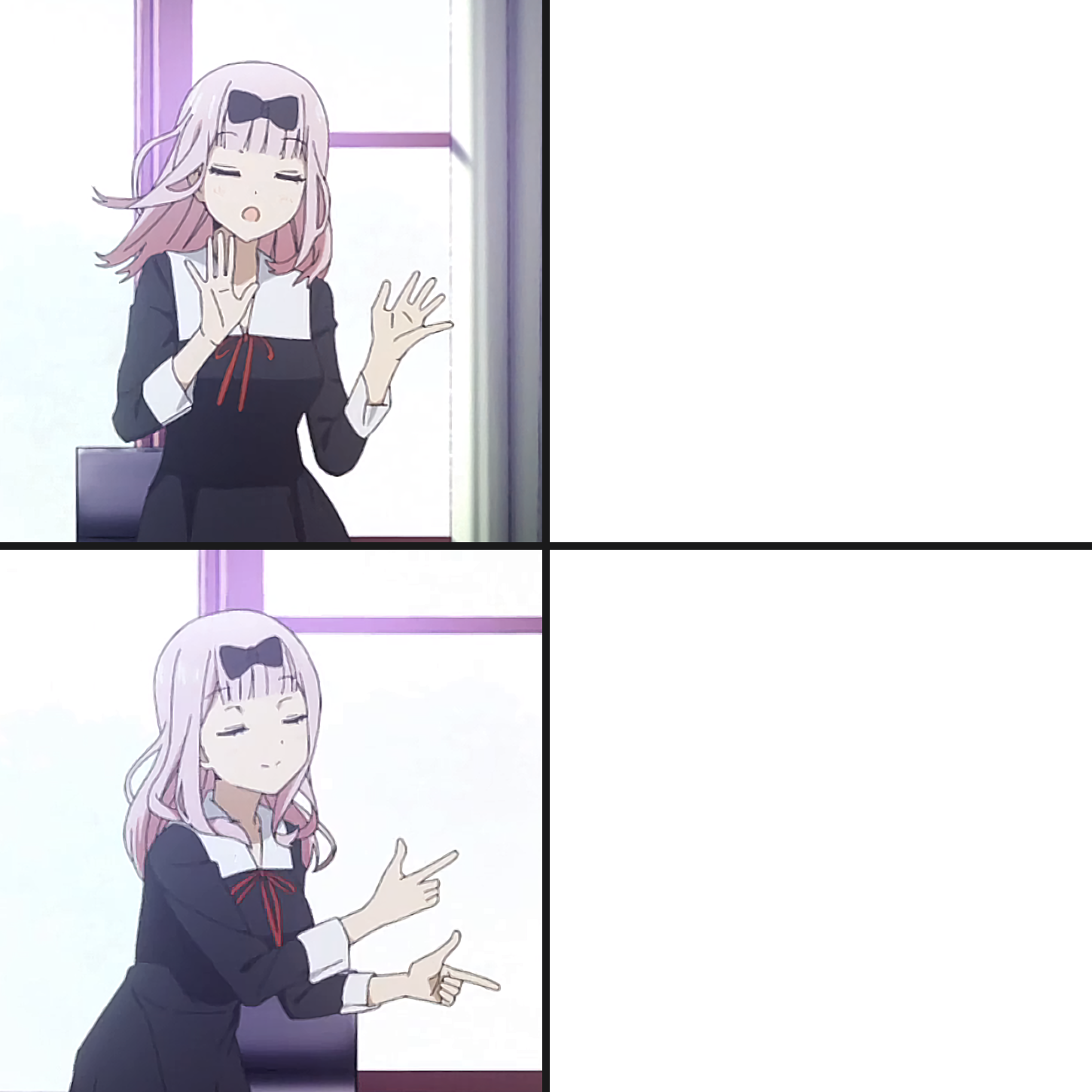 Chika No Yes Blank Template Imgflip