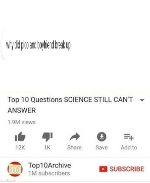 E | image tagged in top 10 questions science still can't answer | made w/ Imgflip meme maker