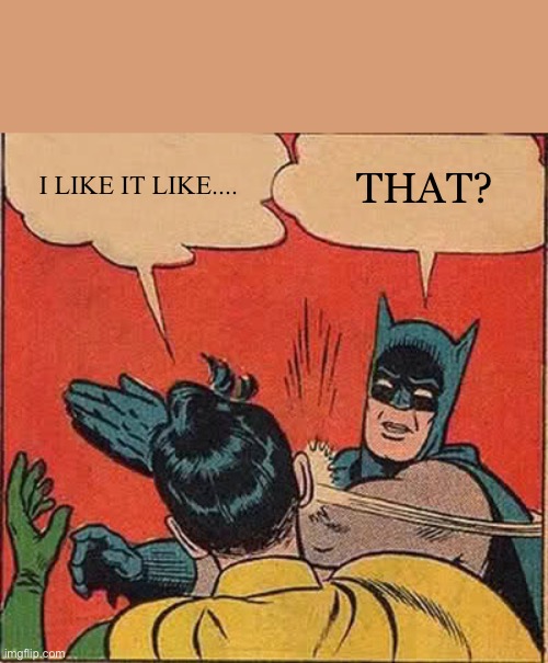 Batman Slapping Robin | THAT? I LIKE IT LIKE.... | image tagged in memes,batman slapping robin | made w/ Imgflip meme maker