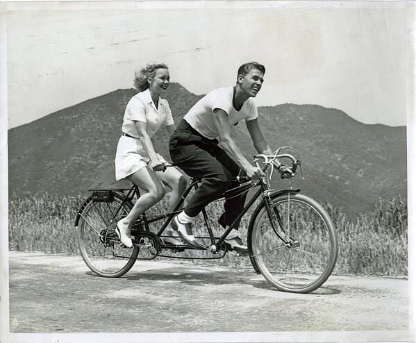 High Quality Ronald Reagan bicycle Blank Meme Template