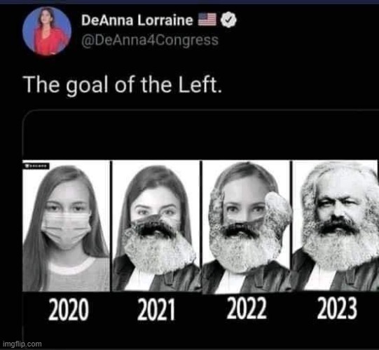 this is the future liberals want: women with beards maga | image tagged in the goal of the left,maga,karl marx,karl marx meme,repost,twitter | made w/ Imgflip meme maker