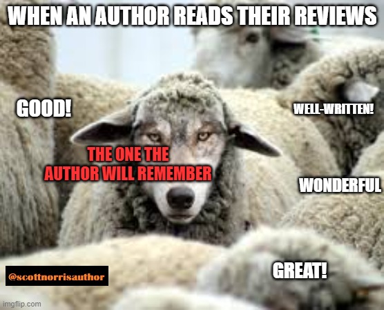 Trans-Sheep | WHEN AN AUTHOR READS THEIR REVIEWS; WELL-WRITTEN! GOOD! THE ONE THE AUTHOR WILL REMEMBER; WONDERFUL; GREAT! | image tagged in trans-sheep | made w/ Imgflip meme maker