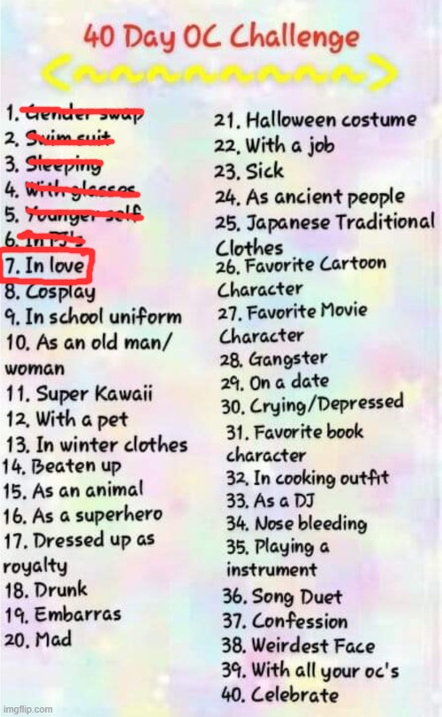 todays oc challenge in the 40 day oc challenge | made w/ Imgflip meme maker