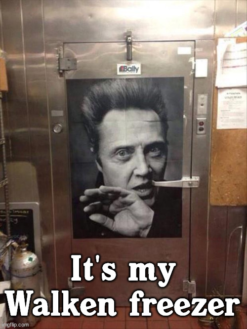 It's my Walken freezer | image tagged in eyeroll | made w/ Imgflip meme maker