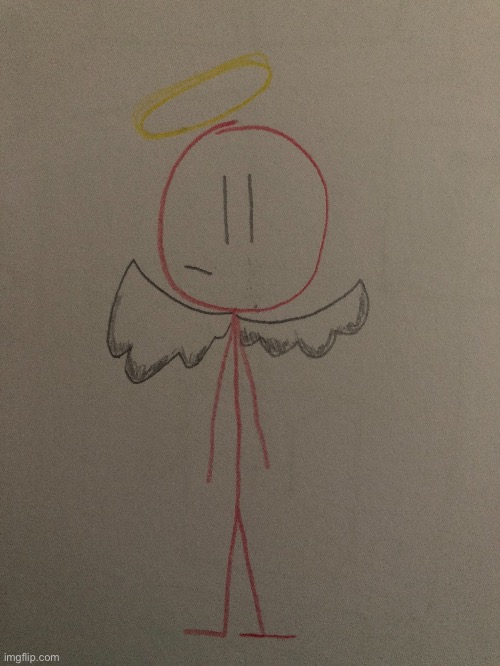 Stickdanny dressed as an angel for Halloween | made w/ Imgflip meme maker