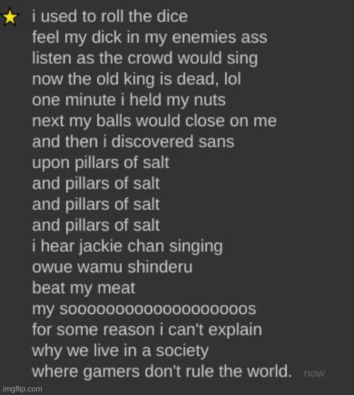 new temp | image tagged in i used to roll the dice | made w/ Imgflip meme maker
