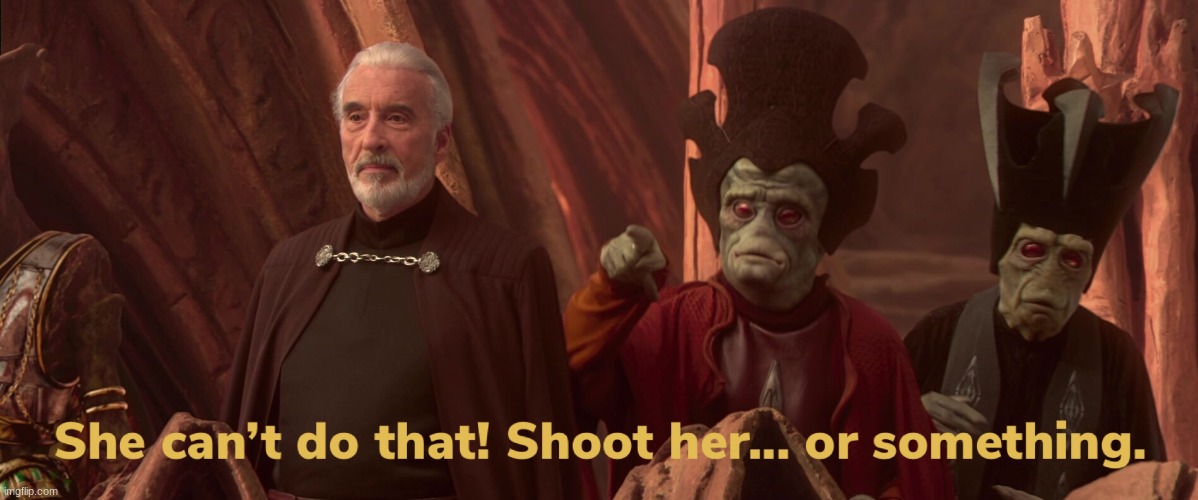 She cant do that | image tagged in she cant do that | made w/ Imgflip meme maker