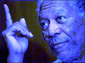 High Quality Morgan Freeman This blue version Blank Meme Template