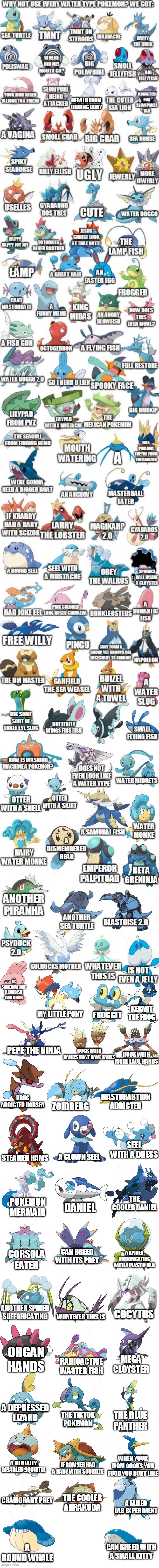 Water type Pokémon be like | image tagged in memes,funny,pokemon | made w/ Imgflip meme maker