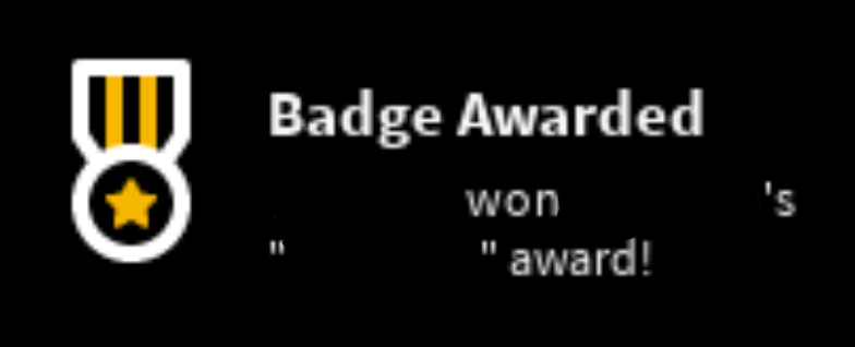 Badge awarded! Blank Meme Template