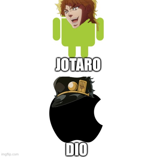 jojo ape | JOTARO; DIO | image tagged in memes,blank transparent square | made w/ Imgflip meme maker