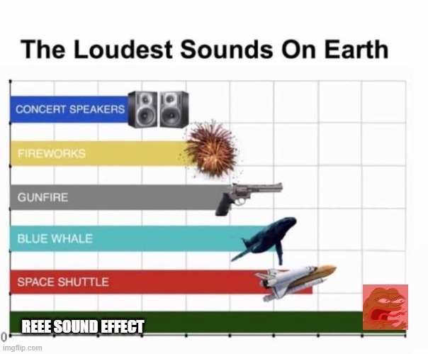 ok | REEE SOUND EFFECT | image tagged in the loudest sounds on earth | made w/ Imgflip meme maker
