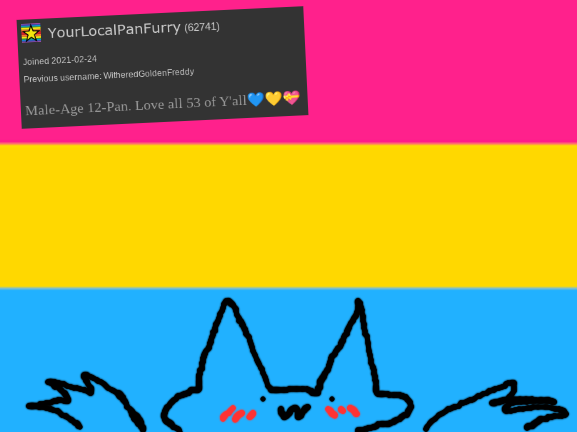 YourLocalPanFurry Announcement Temp :3 Blank Meme Template