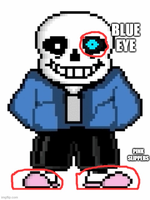 PINK SLIPPERS BLUE EYE | made w/ Imgflip meme maker