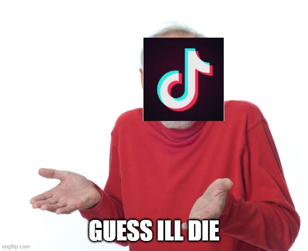 get lost tik trash and delete this stream | GUESS ILL DIE | image tagged in guess i ll die | made w/ Imgflip meme maker