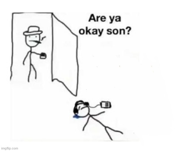 . | image tagged in are you ok son | made w/ Imgflip meme maker