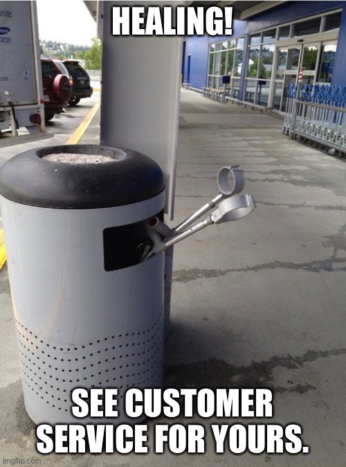 The blind can walk! | HEALING! SEE CUSTOMER SERVICE FOR YOURS. | image tagged in funny meme | made w/ Imgflip meme maker