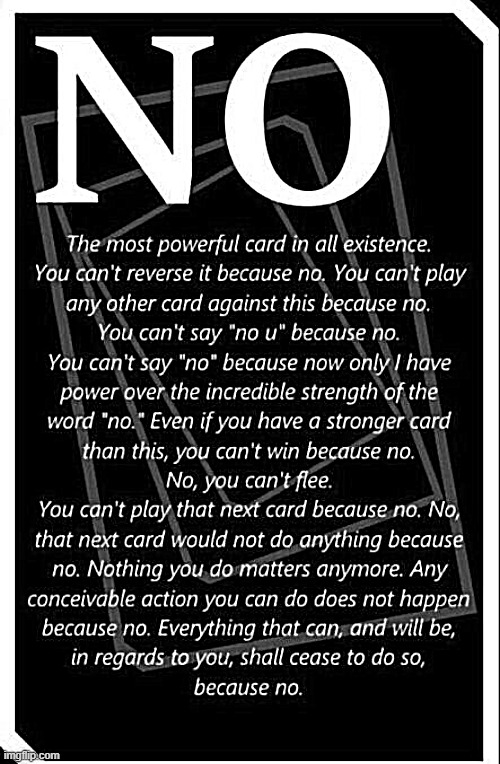 No card | image tagged in no card | made w/ Imgflip meme maker