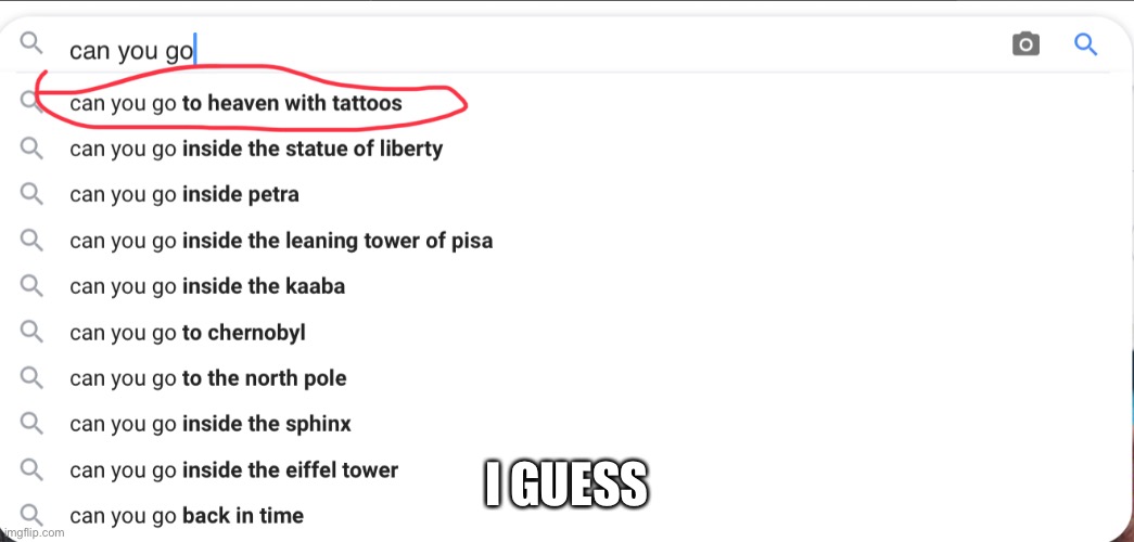 I GUESS | made w/ Imgflip meme maker