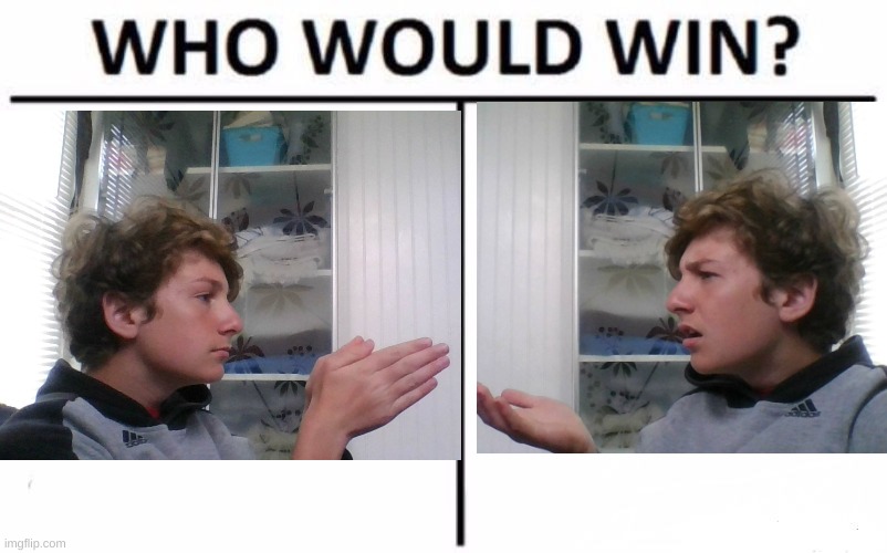 WHO WOULD WIIIIINNNN?! | image tagged in why do spend my time coming up with these,it is not like anyone reads them | made w/ Imgflip meme maker