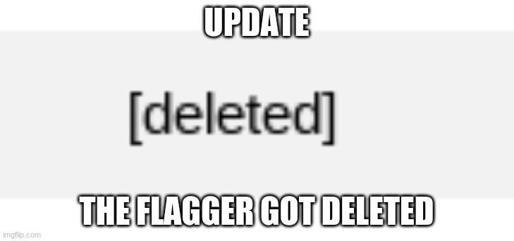 but nobody asked | UPDATE; THE FLAGGER GOT DELETED | made w/ Imgflip meme maker