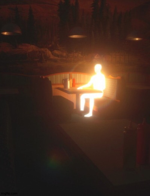 Glowing Man | image tagged in glowing man | made w/ Imgflip meme maker