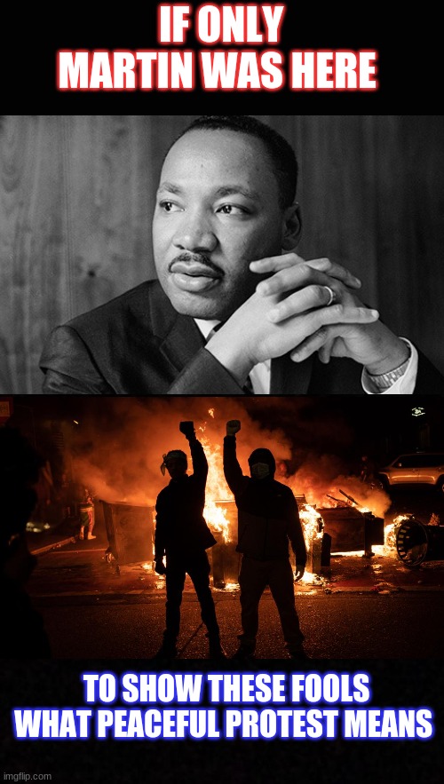 i really wish he was here | IF ONLY MARTIN WAS HERE; TO SHOW THESE FOOLS WHAT PEACEFUL PROTEST MEANS | image tagged in blank | made w/ Imgflip meme maker