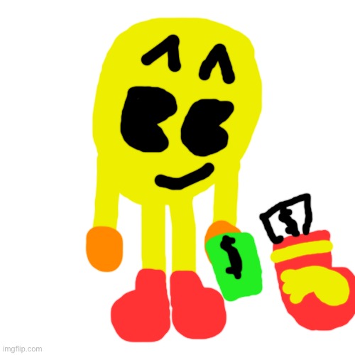 Pac-Man buys the new shoes | image tagged in memes,blank transparent square | made w/ Imgflip meme maker