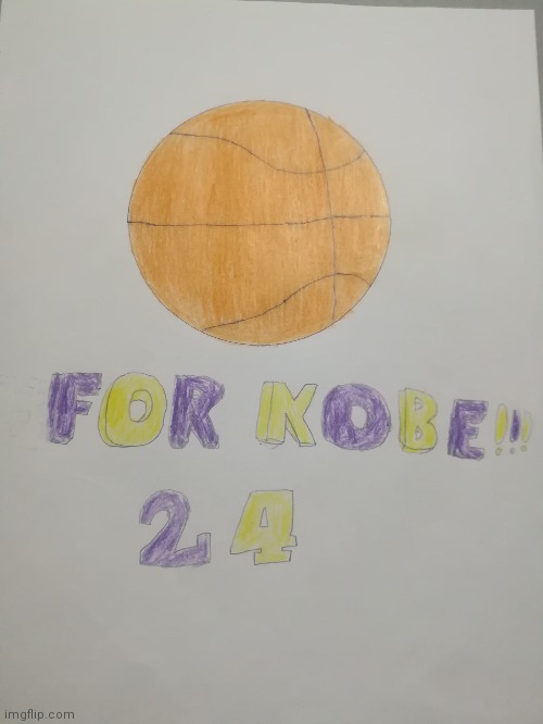 I drew this for Kobe Bryant | image tagged in kobe bryant,drawings | made w/ Imgflip meme maker