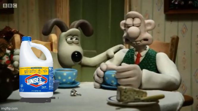 High Quality Unsee Wallace and Gromit Blank Meme Template