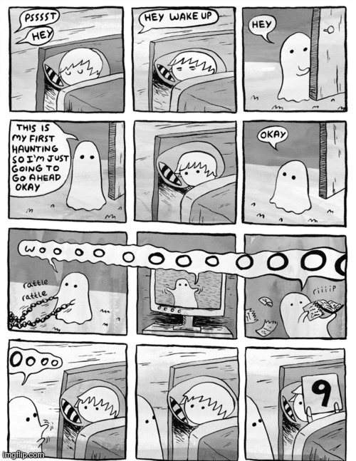 Lol | image tagged in funny,comics/cartoons,halloween,ghost,creepy,scary | made w/ Imgflip meme maker